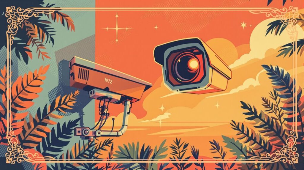 realistic imitation security camera